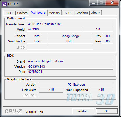 Обзор ноутбука ASUS G53SW. Чипсет Intel HM65 Express